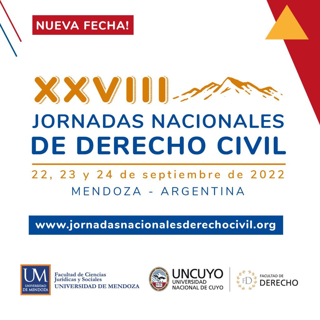 La FADECS informa que las XXVIII Jornadas Nacionales de Derecho Civil, previstas para este año, se realizarán en 2022. 